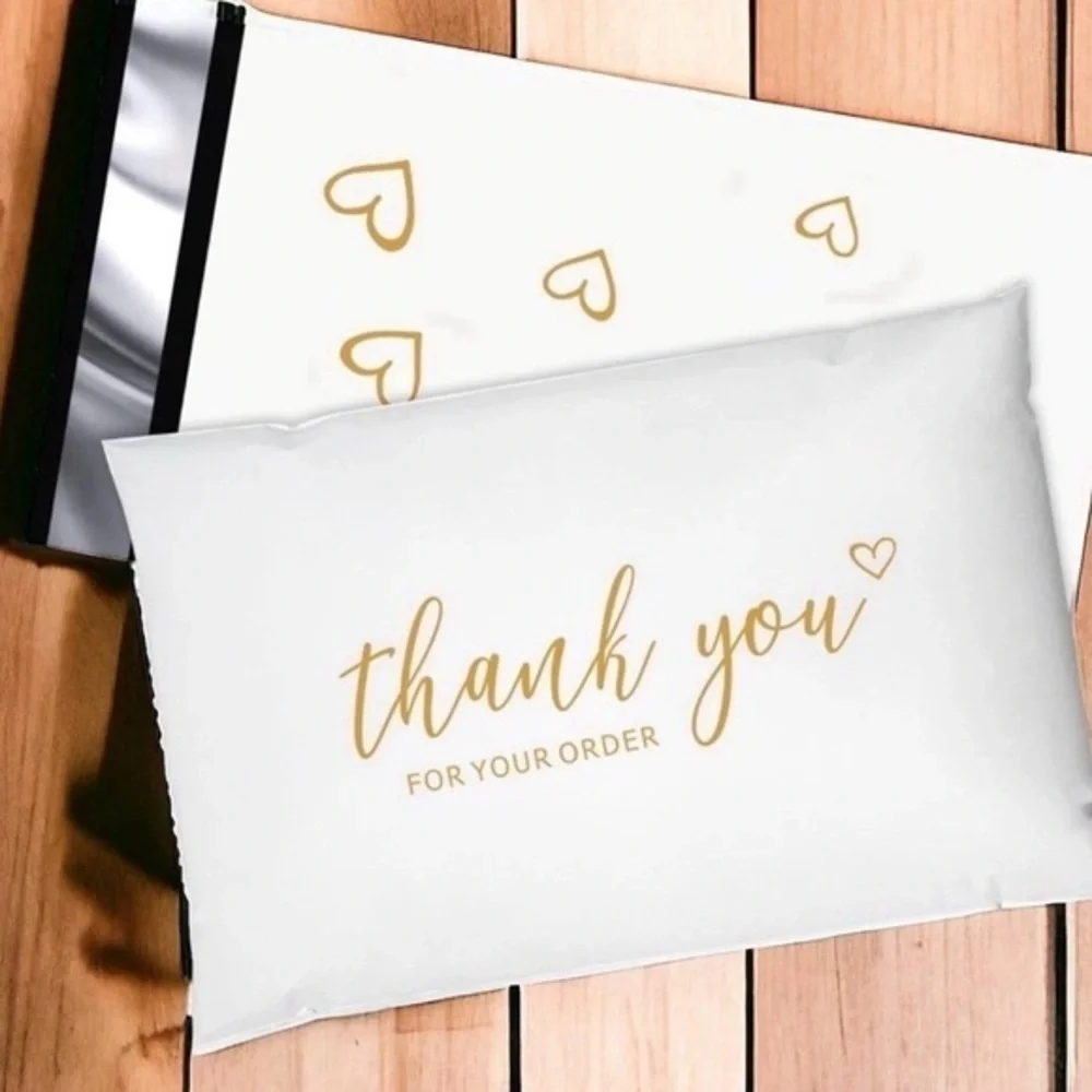 (10) 6x9 Thank you Poly Mailers